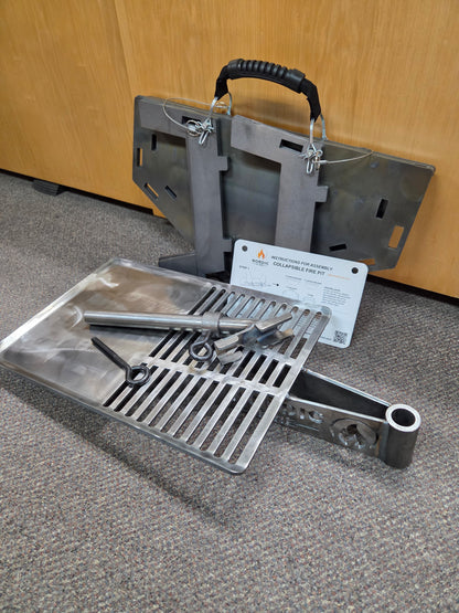 Collapsible Fire Pit and Grill 2-in-1 Bundle