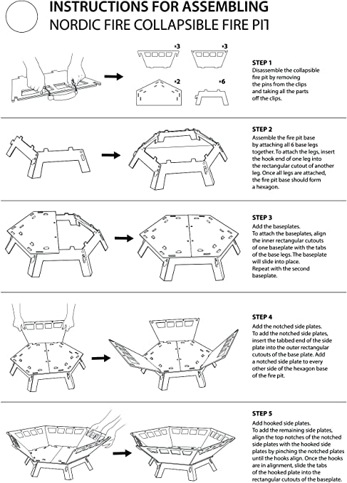 Collapsible Fire Pit and Grill 2-in-1 Bundle