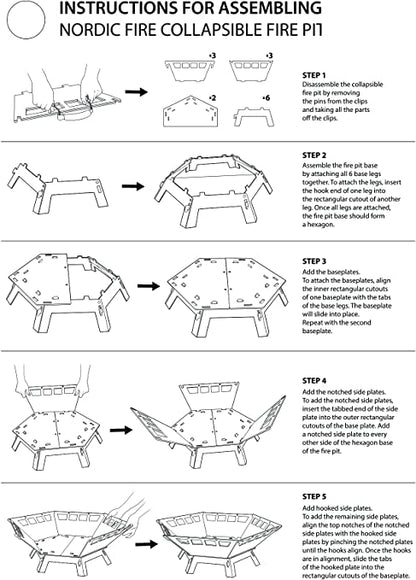 Collapsible Fire Pit and Grill 2-in-1 Bundle